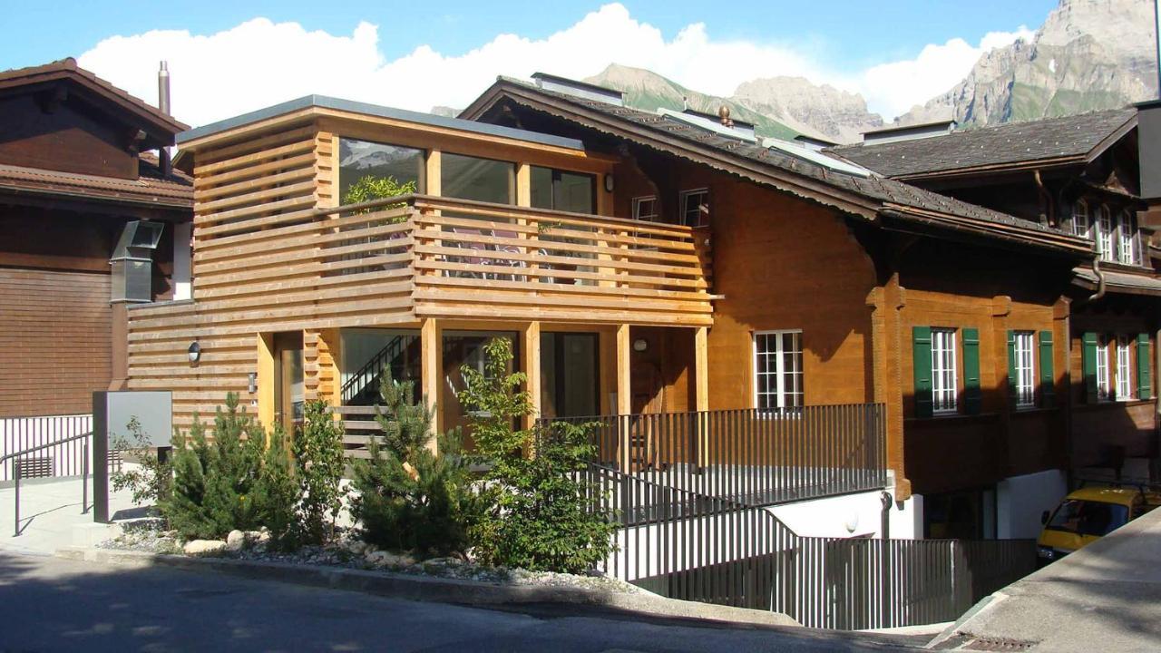 Ferienwohnung Im Zentrum OG Adelboden Exterior foto